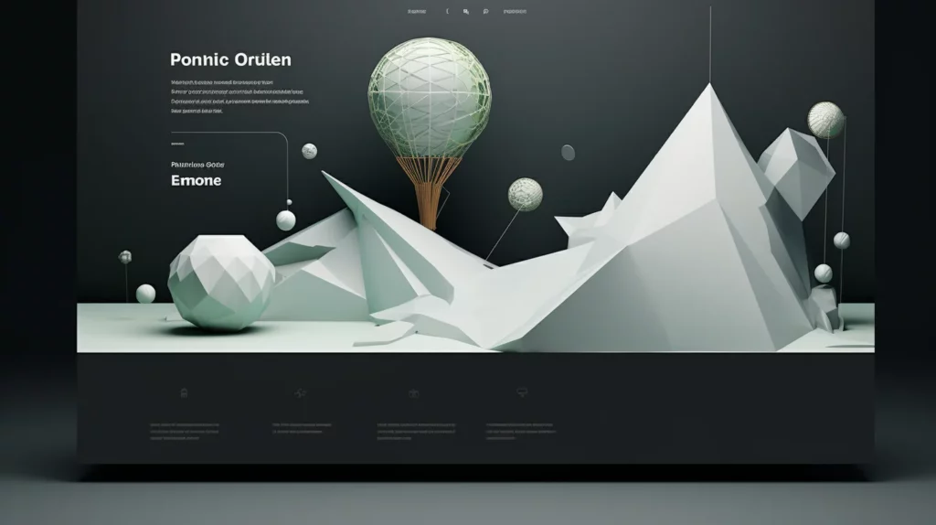 modern website design 3D Design​