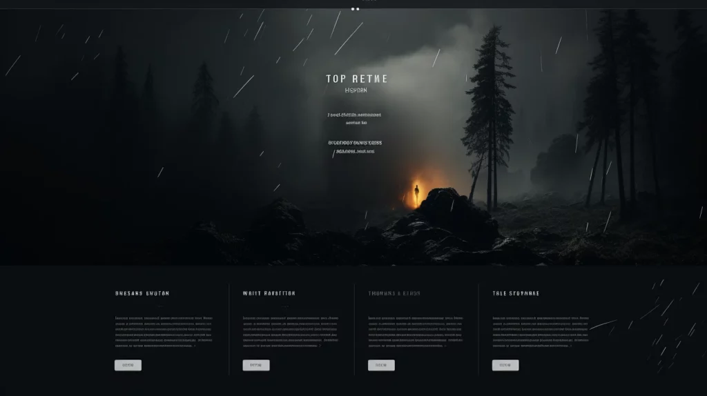 modern website design Dark Mode