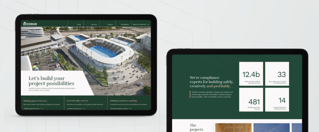 Image of Codus website